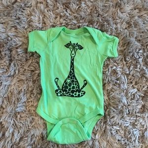 Unisex hippie baby onesie